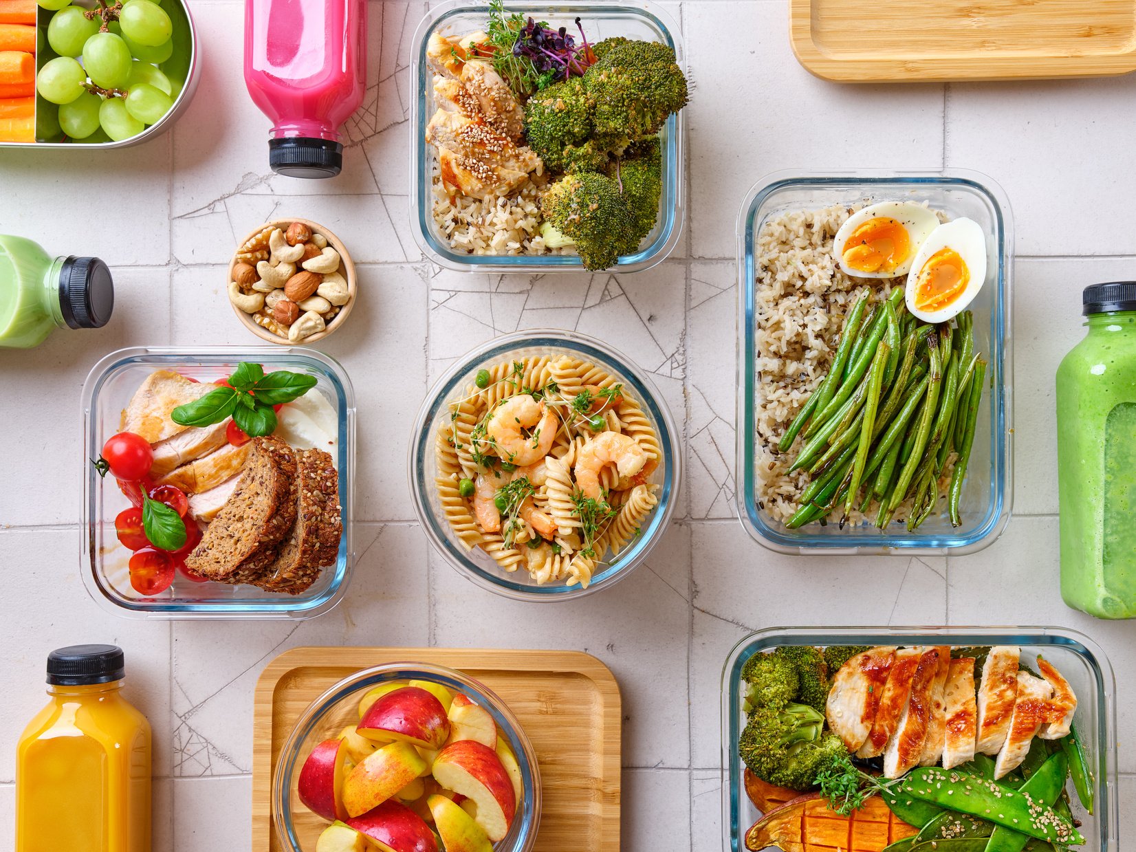 Meal Prep Flat Lay